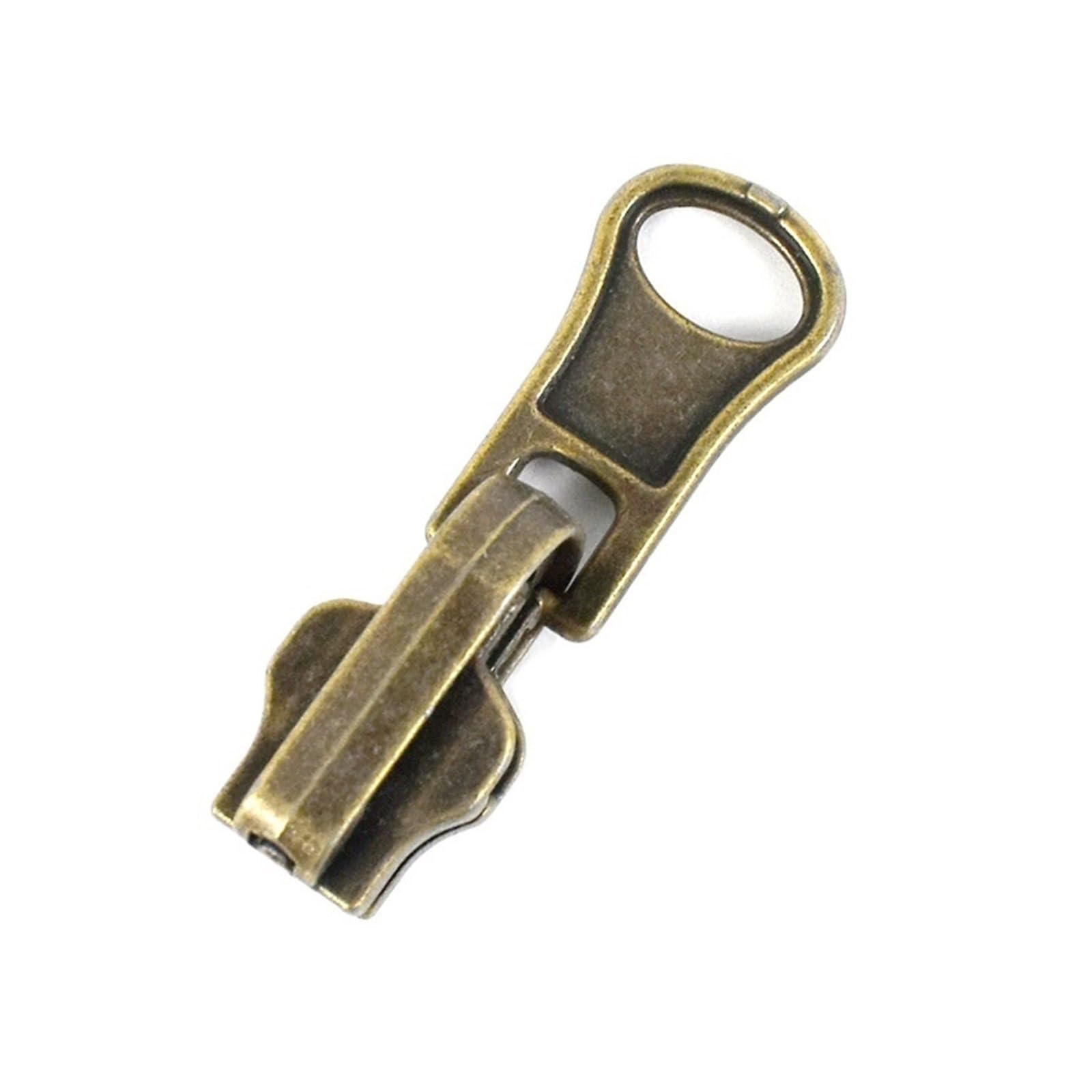 Tirones para deslizamientos de cremallera de metal Deslizadores de cremallera giratorios de doble cara, 5 uds., 3#5#8#, for nailon, Metal, resina, cabeza con cremallera, chaqueta DIY, accesorios de