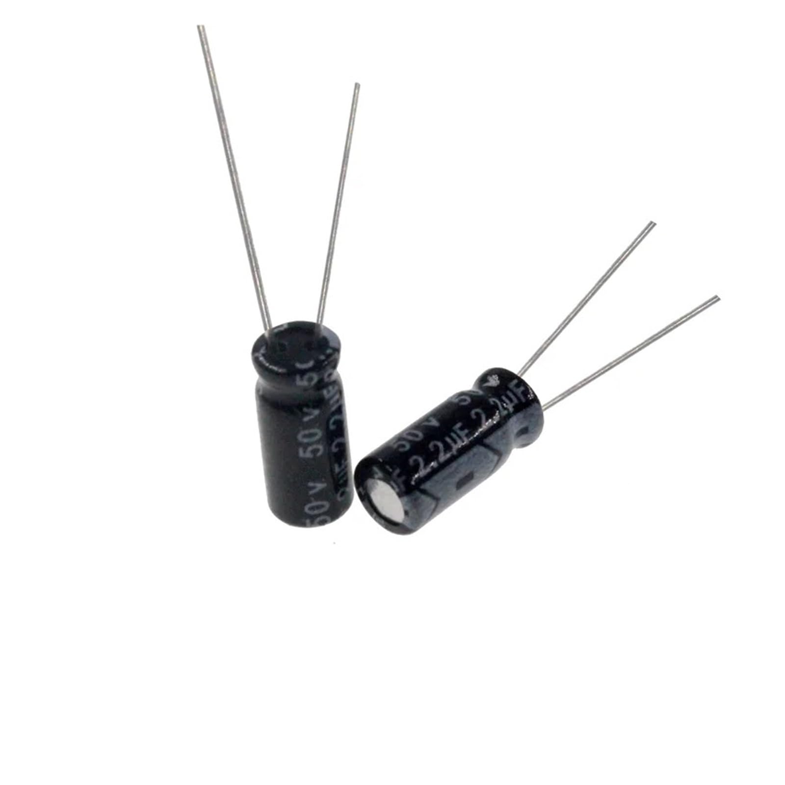 ICXLPMC 50pcs 2.2uF 50V 2.2MFD 50Volt 4 * 7mm Aluminum Electrolytic Capacitor Radial 2.2mf50v 2.2uf50v 50v2.2mf 50v2.2uf