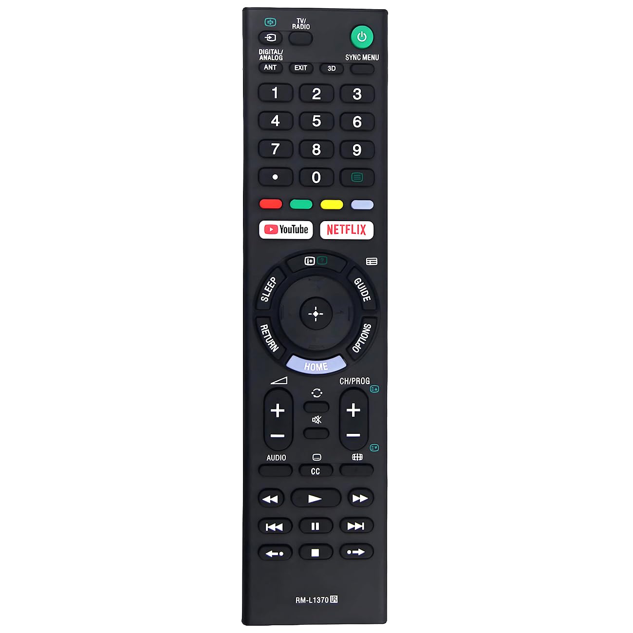 Effireli RM-L1370 Replacement Remote Control for Sony TV