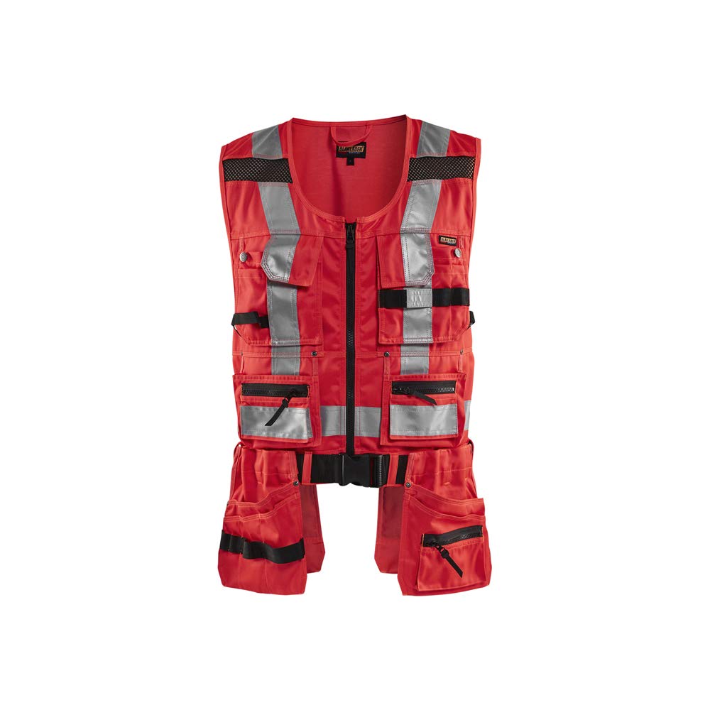 Blaklader 30321804 GILET D'OUTILS HAUTE VISIBILITÉ, Haute visibilité rouge, taille M