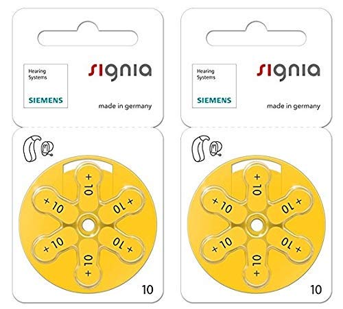 Sigina Premium Hearing Aid Batteries β Long Lasting, Reliable Power for Enhanced Hearing, Size 10-Hearstore.in, (Pack of 12 Batteries)