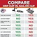 Grip Clip Roof Clips, Safe for Heat Tape, Electric Cable & Roof Heat Cable Installation, Prevents Roof Damage, Easy Nail-Free Outdoor Cable Clips, Your Ultimate Cable Clip (.325-25 Pack)