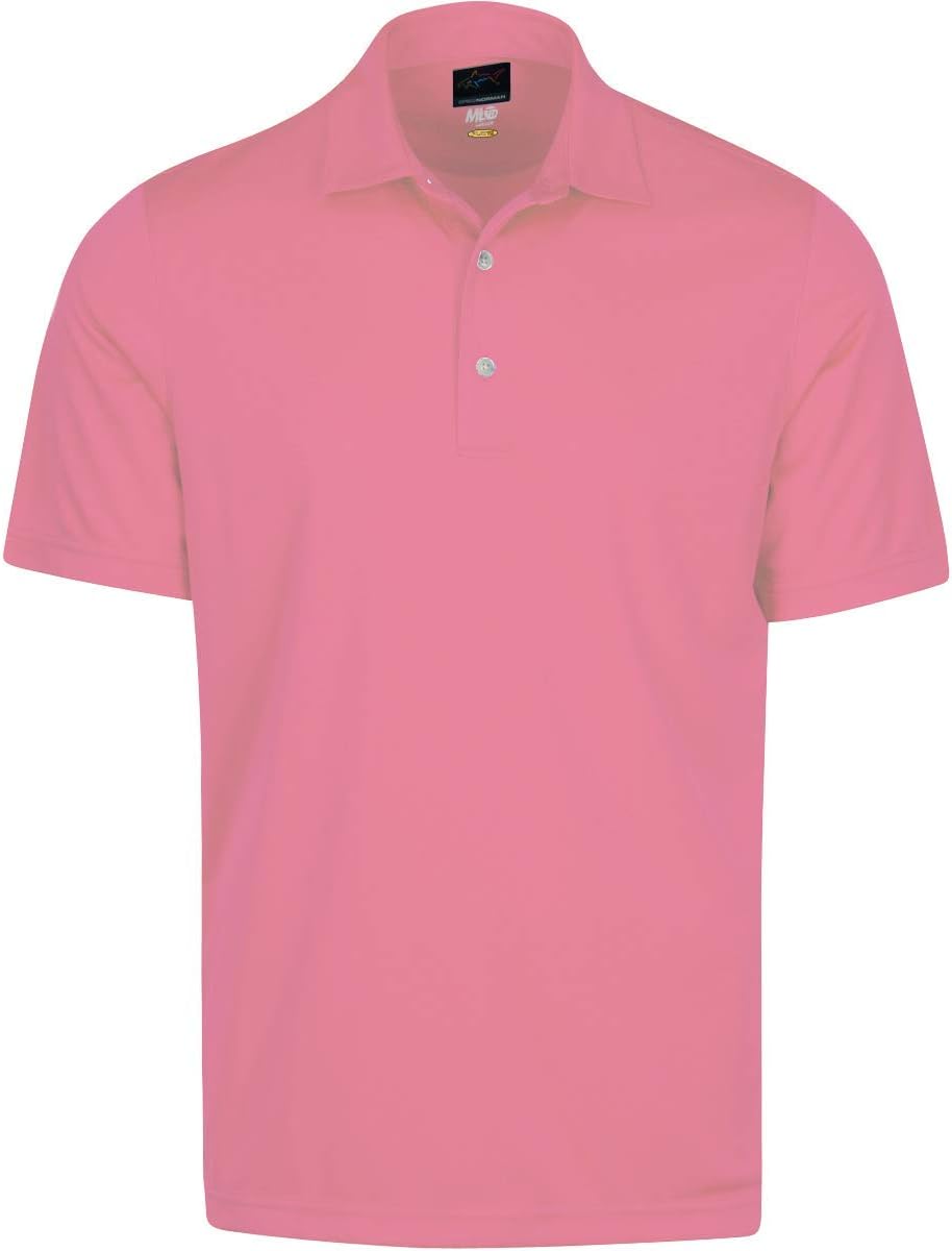 Greg Norman Men's Protek Ml75 Microlux 2 Below Solid Polo