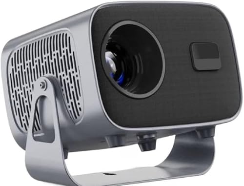 A10 Android Smart Mini Projector, 720P Native Resolution, 200 ANSI Lumens, 5G/2.4G WiFi, 160-inch Display, Auto Focus, Silent Cooling System, Home Theater Video Projector