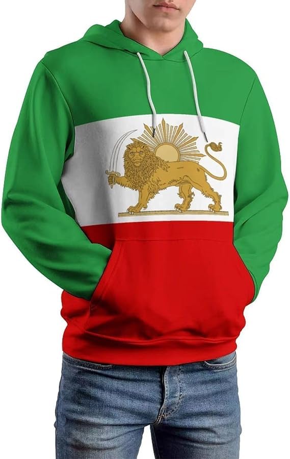 Sweat drapeau iranien pour tenue décontractée et séances de sport au quotidien
