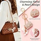 Zoom IMG-1 wugauwor portachiavi perle per donna Zoom IMG-1 wugauwor portachiavi perle per donna