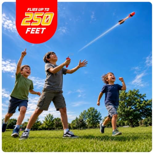 Light Up Toy Slingshot Rocket Launcher - Kids Outdoor Toys Ages 8-12 Years - 10 Year Old Boy Birthday Gift - Outside Sling Shot Boys Toys for 8 9 10 11 12 Year Old - Fun Gifts for Boys 8-10, 8-12 - Image 4