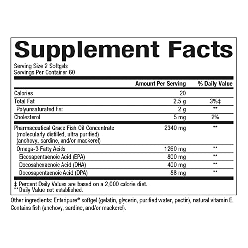 Rxomega-3 By Natural Factors, Natural Support For Heart Health With Dha And Epa, Daily Dietary Supplement, 240 Softgels, 120 Count (Pack Of 1) #TOP3