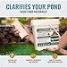 Pond Clear Water Treatment - 16 Pack for 8 Months of Pond Cleaner Supply - Pond Clarifier for Outdoor Ponds – 100% Natural Pond Bacteria Packets - Made in The USA - Safe for Fish, Pets, and Swimming
