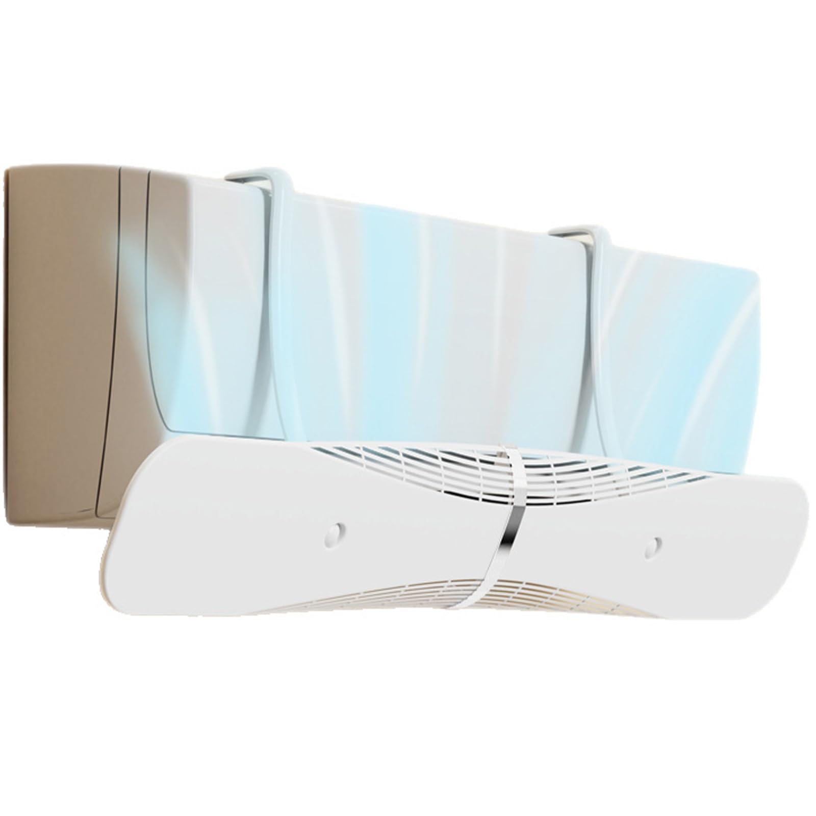 BHGFYXBS 180° Adjustable Air Conditer R Foldable Anti Direct Blowing Baffle Home & Hotel Use Condensat Reduct Energy Efficient Airflow Control