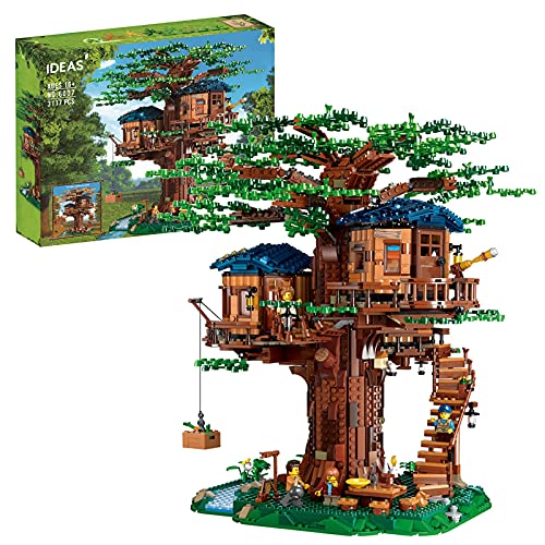 Ideas Baumhaus Konstruktionsspielzeug Bausteine Modell, 3117 Teile Haus Bausatz Klemmbausteine Kompatibel Mit Lego…