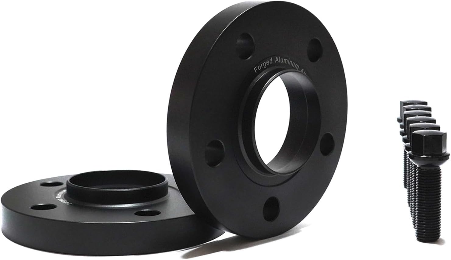 JTP Compatible with Mercedes G450,G320,G500,G400d,G350,G550,G350d,G55,G63,G65,G580EQ AMG,G Wagon W463,W465,W461 Safe Forged Black Anodized 2pcs 20mm Wheel Spacers 5x130,+Black Bolts (20mm)