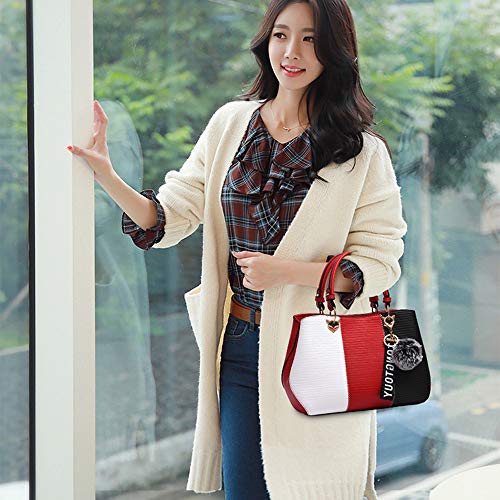 Bolso Satchel de Cuero sintético para Mujer 11x5.5x7.5 pulg miniatura 3