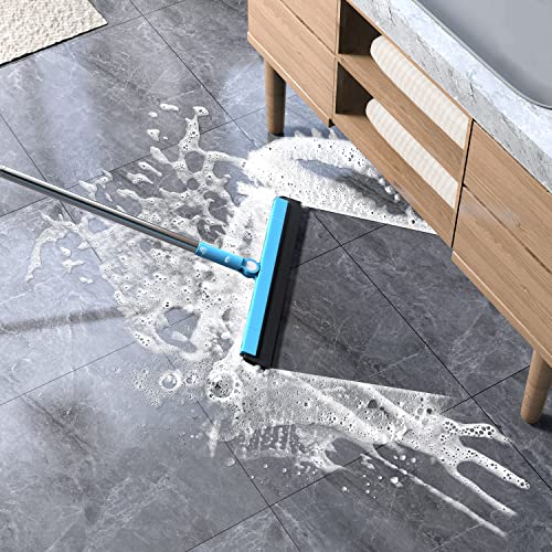 Kolliee Floor Squeegee Adjustable Professional Water Squeegee Foam With 50" Handle For Garage Tile Shower Hair Floor Wiper #TOP2