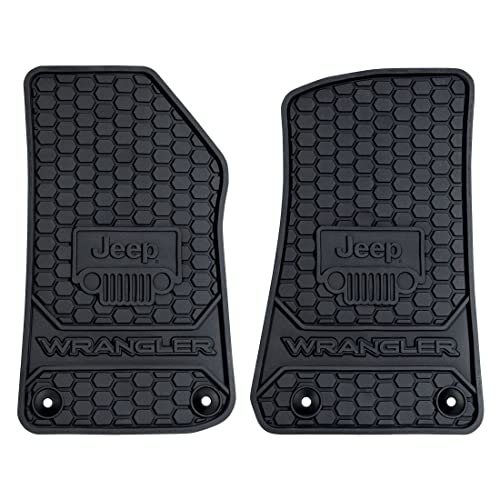 Tapis de sol Jeep Wrangler avant ajusté anti-dérapant pour modèles d'usine 2019-2022