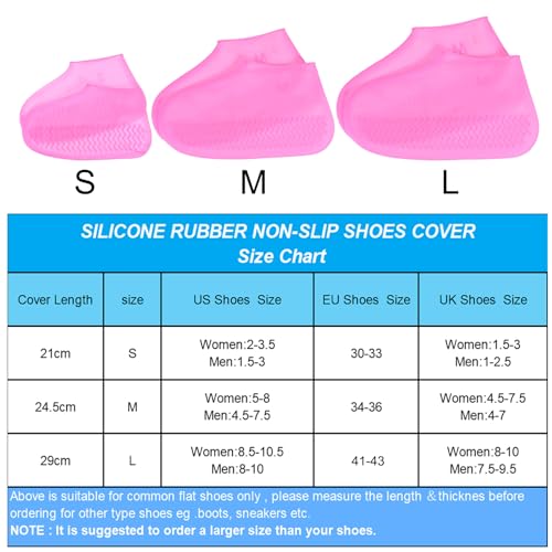 Cubrebotes de Silicona Impermeable PATIKIL, 3 Pares miniatura 4