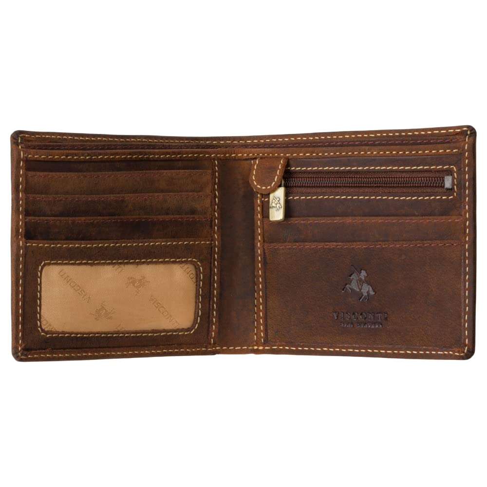  Visconti Hunter 707 Slim Wallet for Men - Distressed Leather Design, Sleek and Durable
| Visconti Hunter 707 ID and Car