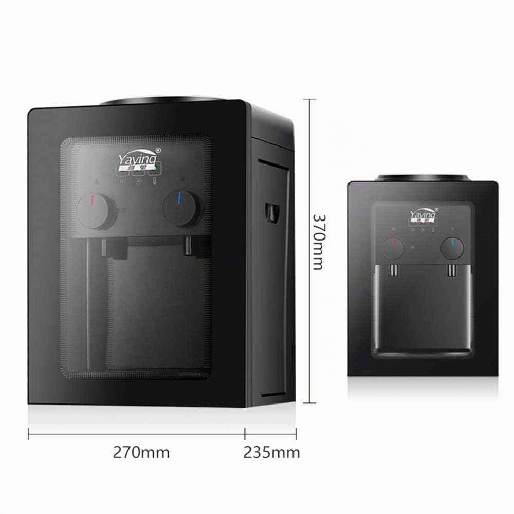 Dispensador de agua eléctrico, 550 W, 220 V, dispensador de agua caliente y fría, calentamiento rápido, máquina con puerta antipolvo compatible con cubos de agua de 3,5 L, 5 L, 10 L y 18,9 L