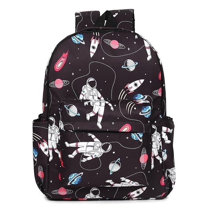 20L Backpack School Bag For Travel With Bottle Compartment | Trendy Water Resistant High Storage Bag For Boys & Girls Laptop Printed Backpack For College Gift.
