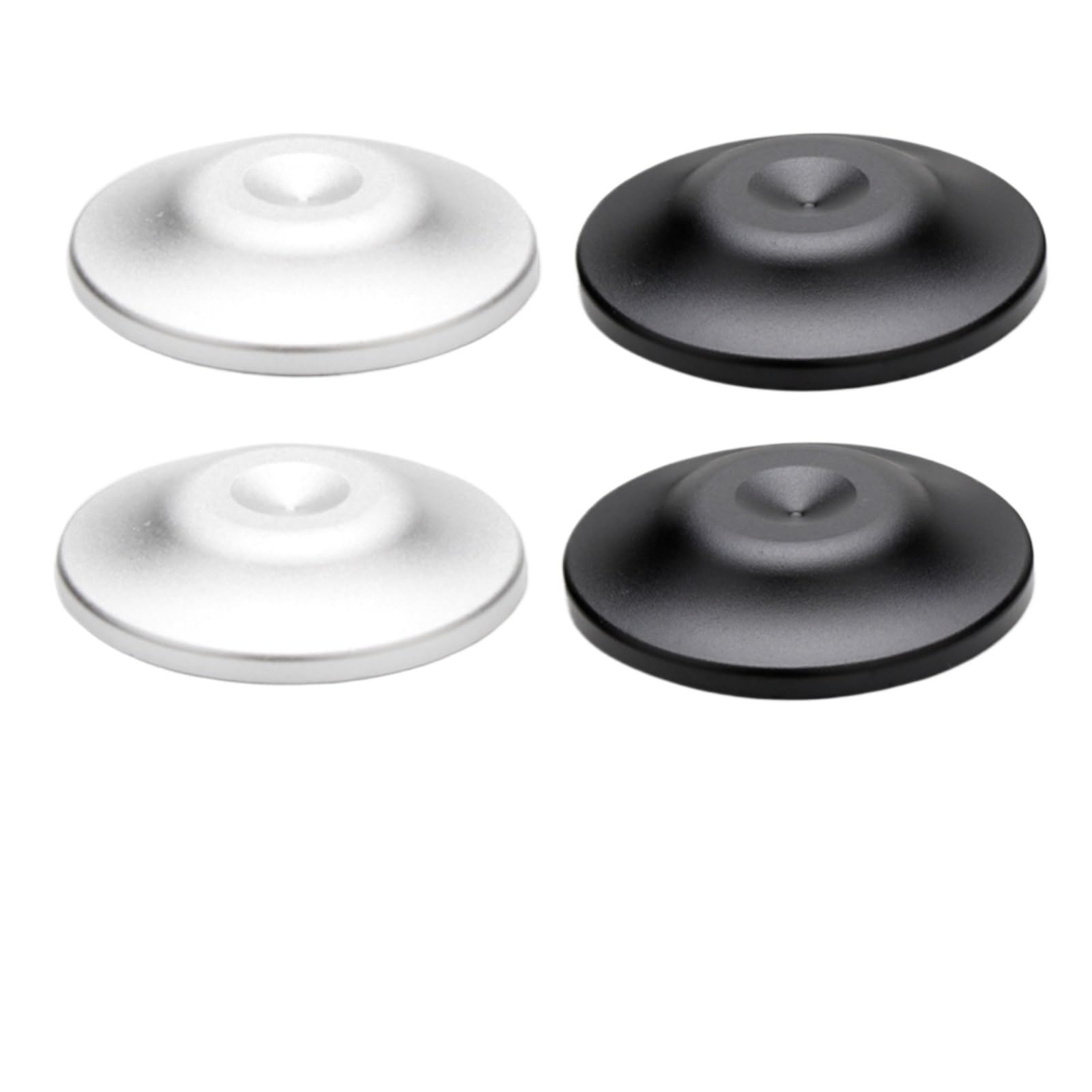 Inox SpeakerSpike Cuscinetti for punte for piedini for altoparlanti for amplificatore da 4 pezzi | Altoparlanti di ricambio Amplificatore Registratore Piedini Pad Nero