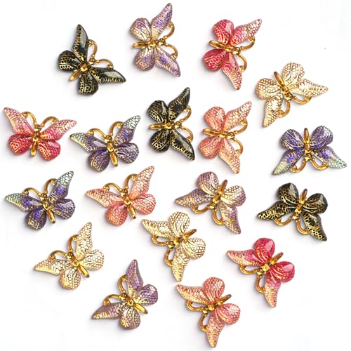 Imanes decorativos de mariposa 3D Tandarui 18 piezas