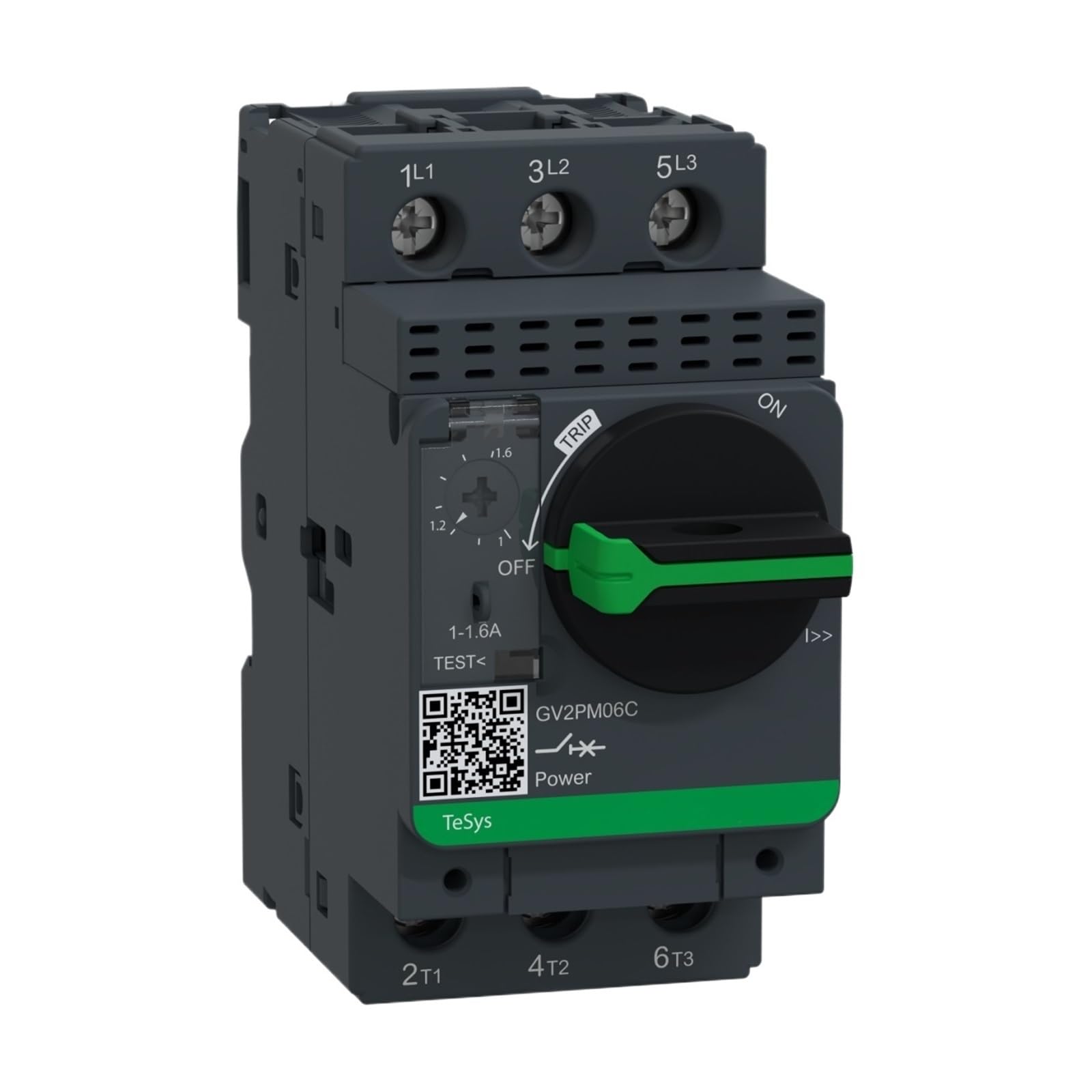 CJKXPZMH GV2P06 GV2PM06 GV2PM06C GV2-PM06C motor circuit-breaker, rotary knob, 1.0-1.6A