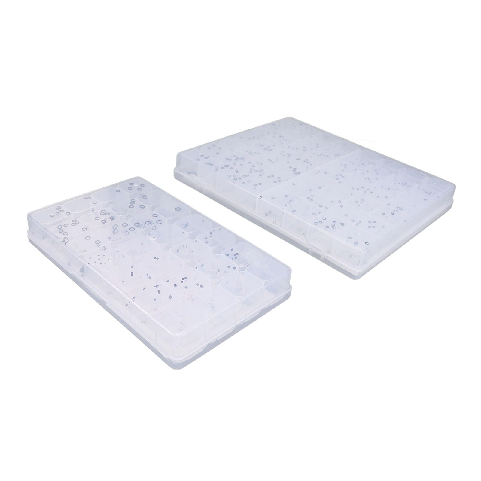 Brrnoo Kit Assortimento di O-ring per Orologi di 80 Diverse Dimensioni, Anello per in Gomma Resistente All'acqua Ad Alta elasticità con Scatola di Immagazzinaggio, per la Riparazione