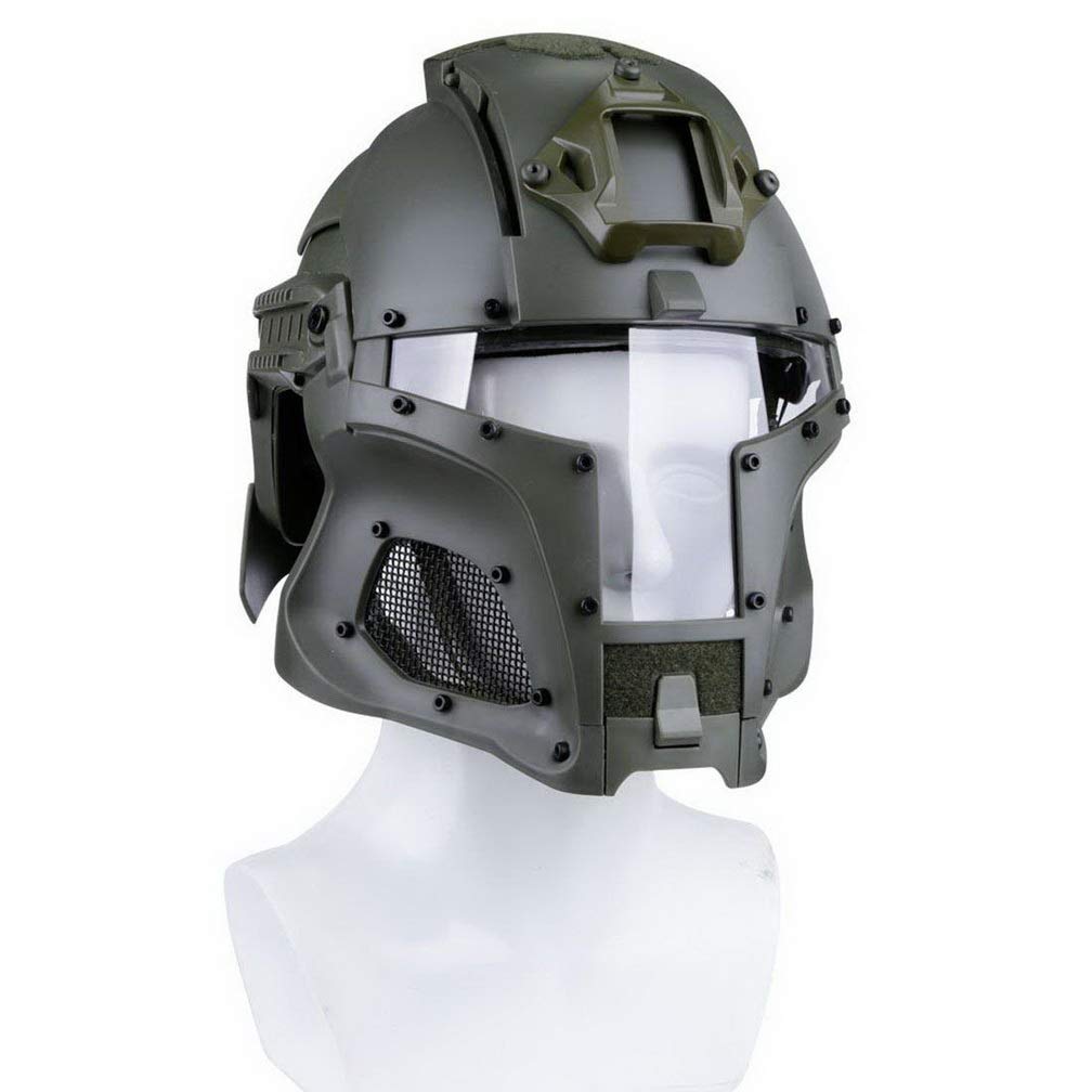 Buy Simways Cosplay Airsoft Full Face Head Helmet Tactical SortaKinda Mandalorian/Boba Fett