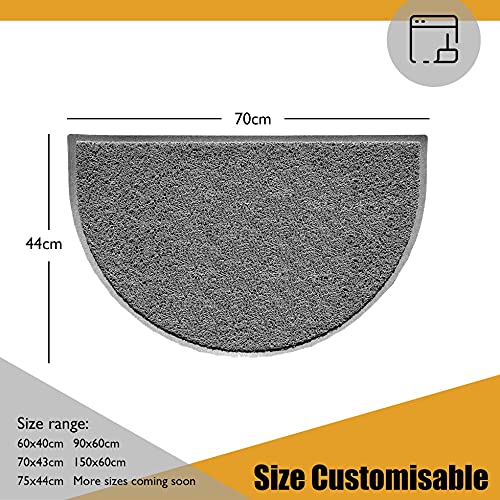 Nicoman Star Shape Embossed Entrance Door Mat Non Slip Dirt Trapper PVC Spaghetti Mat with Rubber Base - Image 3