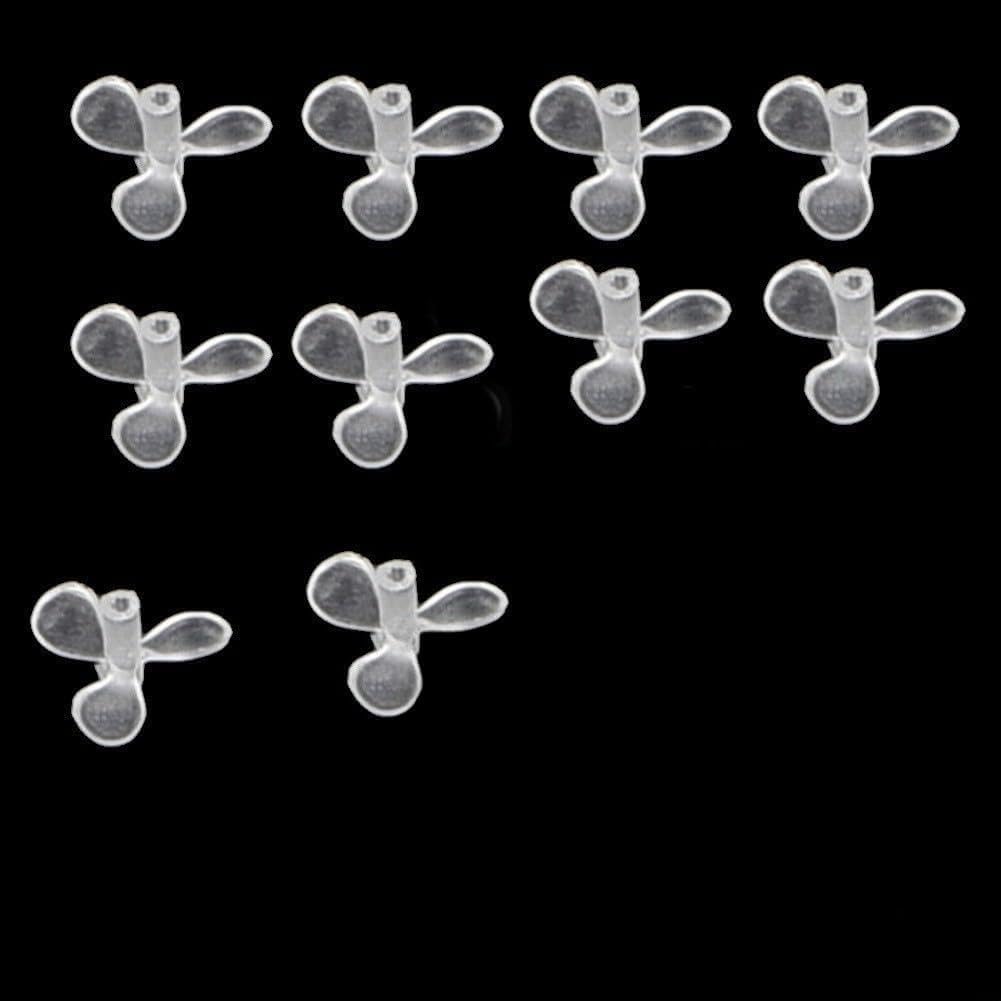 10 Pieces Plastic Propeller For Fishing Lure Electric Wobblers Swimbaits Crankbaits Replacement Parts Freshwater Bass Pike Tackle Accessories As Shown Color