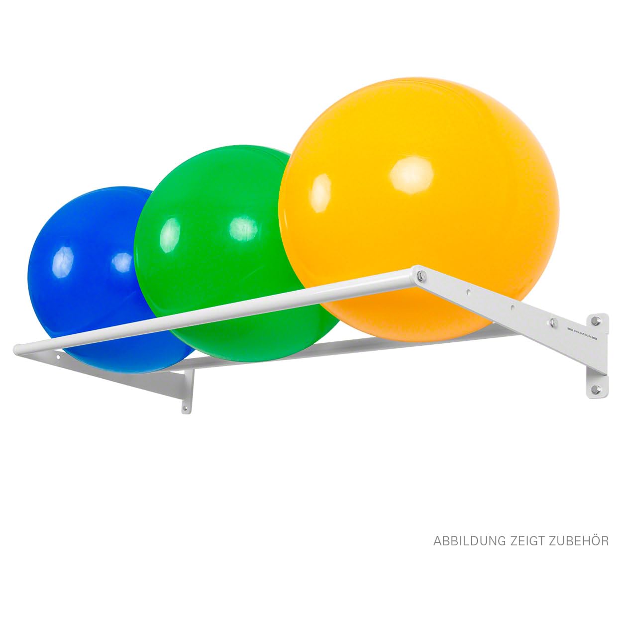 Sport-Tec Wandhalterung, 125 cm, mit 2 Auflagestäben, Basismodul, 4-tlg.