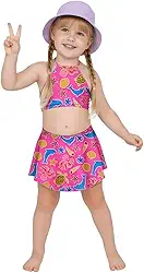 Conjunto Biquíni Praia Infantil Top Sem Bojo Calcinha Babado