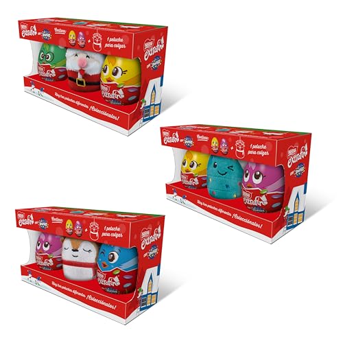 NESTLÉ EXTRAFINO Lote huevos de chocolate mas un peluche 80g