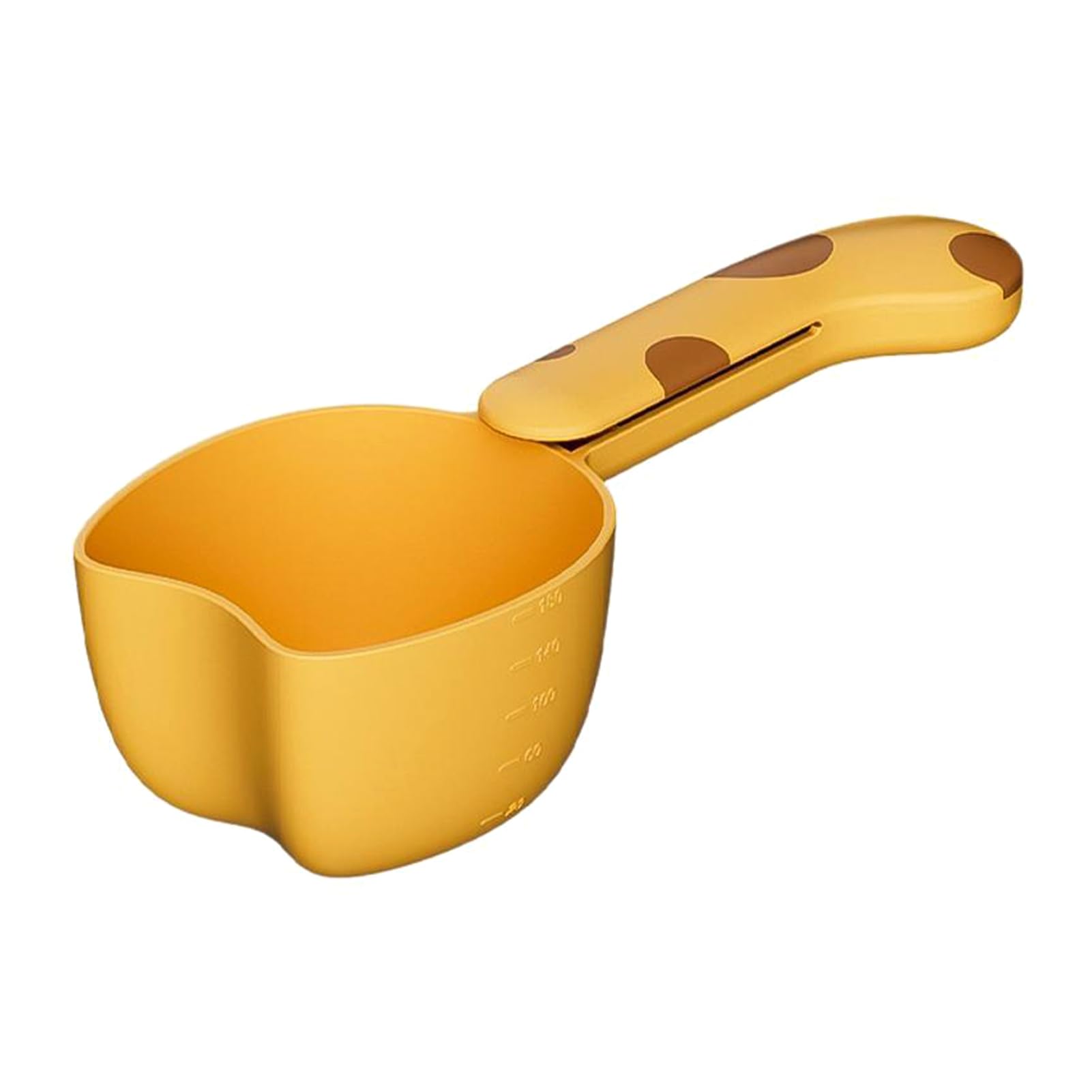 Cute Cat Rice Scoop with Scale, Food Grade Measuring Spoon for Baking, Thick Kitchen Tool for Sugar Rice