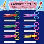 22 Piece Craft Scissors Decorative Edge Set - 12 Craft Pattern Scissors and 10 Paper Hole Punch Shapes for Crafts, Scrapbooking, DIY Photo & Art Projects