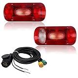 Multifuncional (luces traseras, indicadores, luces de freno, luces de matrícula, luces de marcha atrás en la luz derecha, luces antiniebla traseras) garantizan la seguridad de los vehículos.