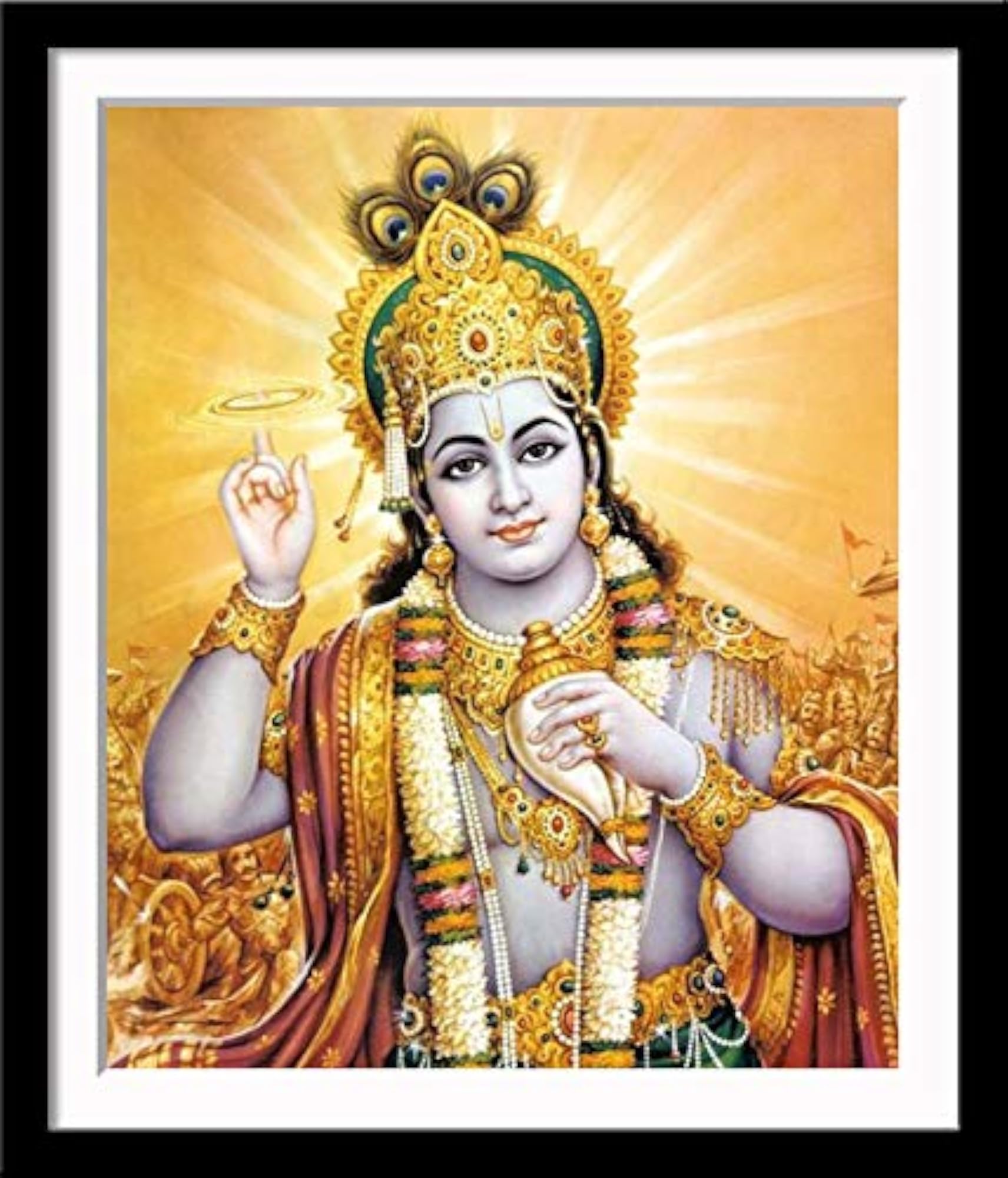 Mahavishnu Poster - Large Digital Print Framed