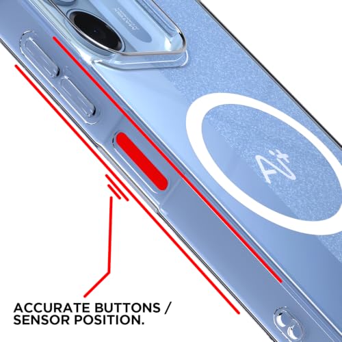Image of Pikkme Back Cover for Ai Plus Pulse 2 Mag-Safe Shockproof PC + TPU | Protective Case Magnetic Support | Bumper Case (Transparent Mag-Safe)