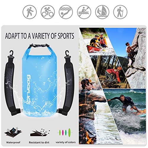 image for IDRYBAG Clear Dry Bag Waterproof Floating 2L/5L/10L/15L/20L, Lightweig