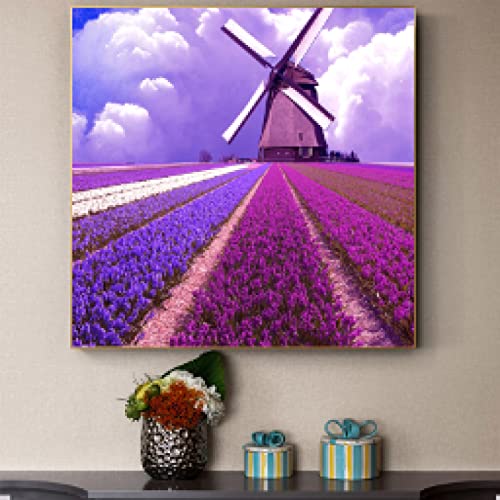 Toile art peinture lavande impression premium grand format sans cadre - 3
