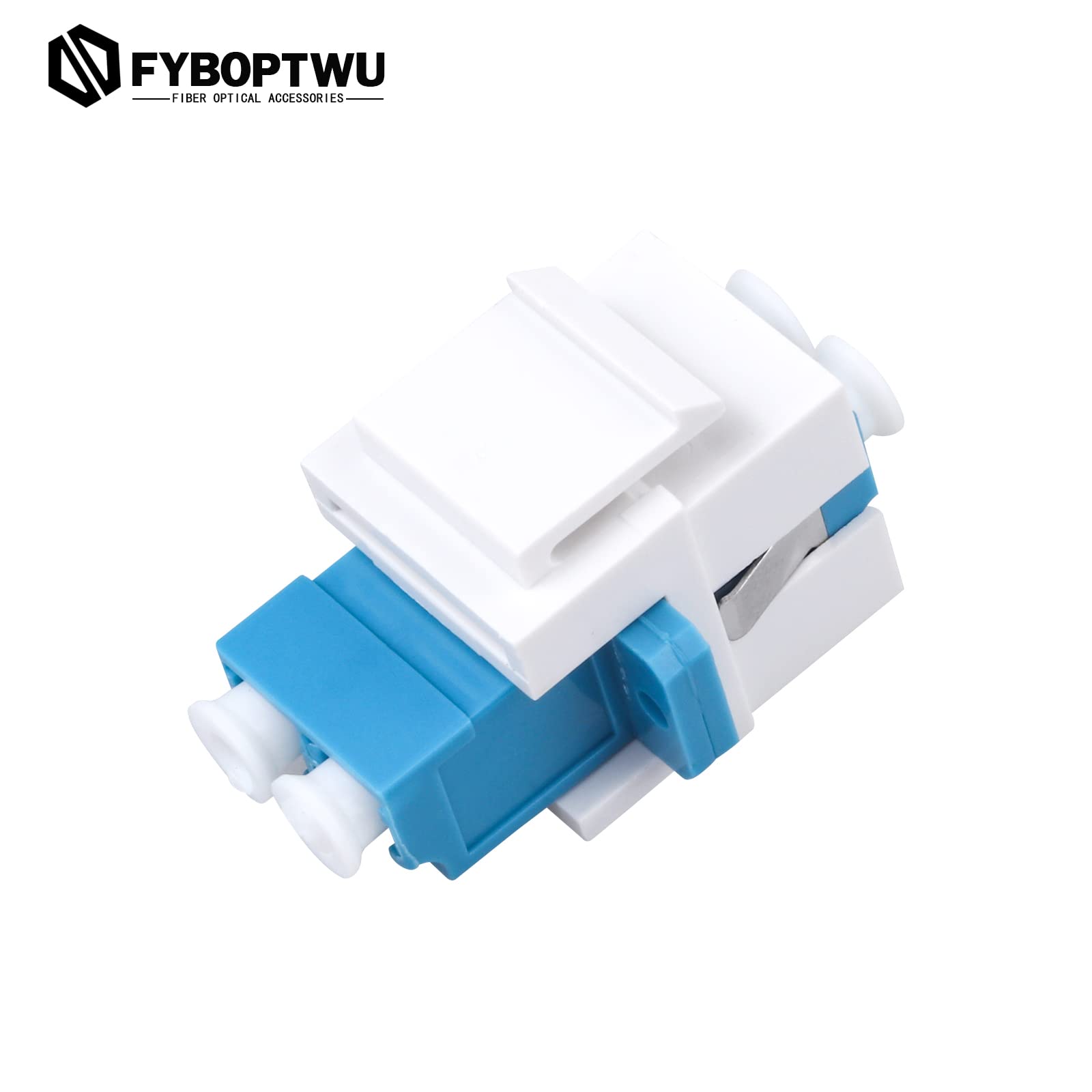 Lot de 20 coupleurs à fibre optique LC duplex monomode (blanc) (SM) adaptateur de câble fibre optique LC-LC Duplex Single Mode Connecteur