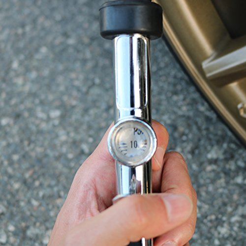 AstroAI 25.6'' Heavy-Duty Tire Pressure Gauge with Inflator, Dual Head Chuck ANSI B40.1 Accurate Tire Inflator with Pressure Gauge, 10-120PSI, Compatible with 1/4" NPT Air Compressor - Image 6