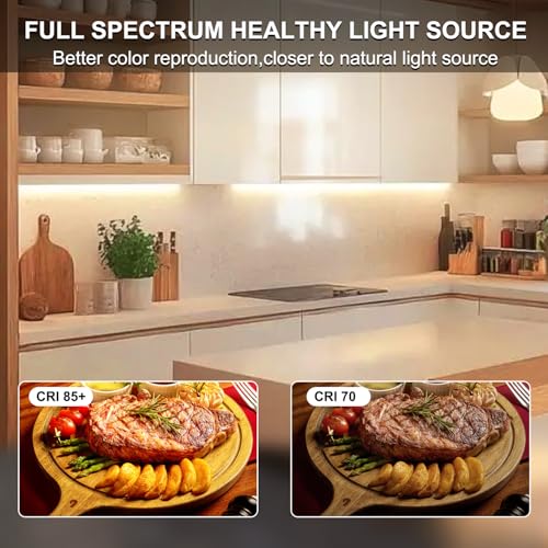 Tira de luces LED COB 6ft USB luz blanca cálida miniatura 4