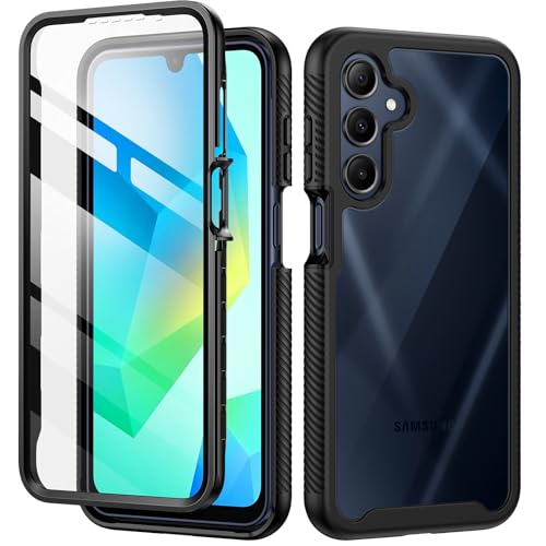 seacosmo Cover per Samsung Galaxy A16 4G/5G / A26 5G, Custodia Rugged Antiurto 360 Gradi con Protezione Schermo Integrata, Case Doppia Faccia Full Fronte Retro per Cellulare - Nero