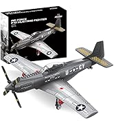 Apostrophe Games WW2 P-51 Mustang Fighter Plane Building Block Set – 258 -Pcs Building Toys Set –...