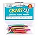 Baker Ross EF892 Colored Plastic Needles - Pack of 50, Kids Sewing Kit and Embroidery Kits for Beginners. Great for Kids Art Activities and Projects