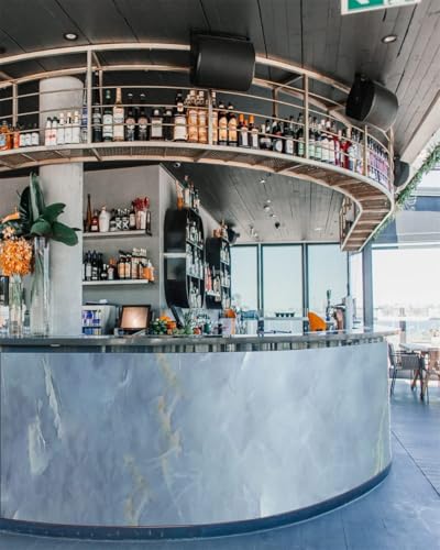 Image of Kitchen Counter Top Sheet Oil Proof, Self-Adhesive and Removable Vinyl Marble Wallpaper for Kitchen, PVC Bathroom Wall Stickers, Wallpaper for Fridge, Table Top, Wall, Floor, 60 x 500 cm