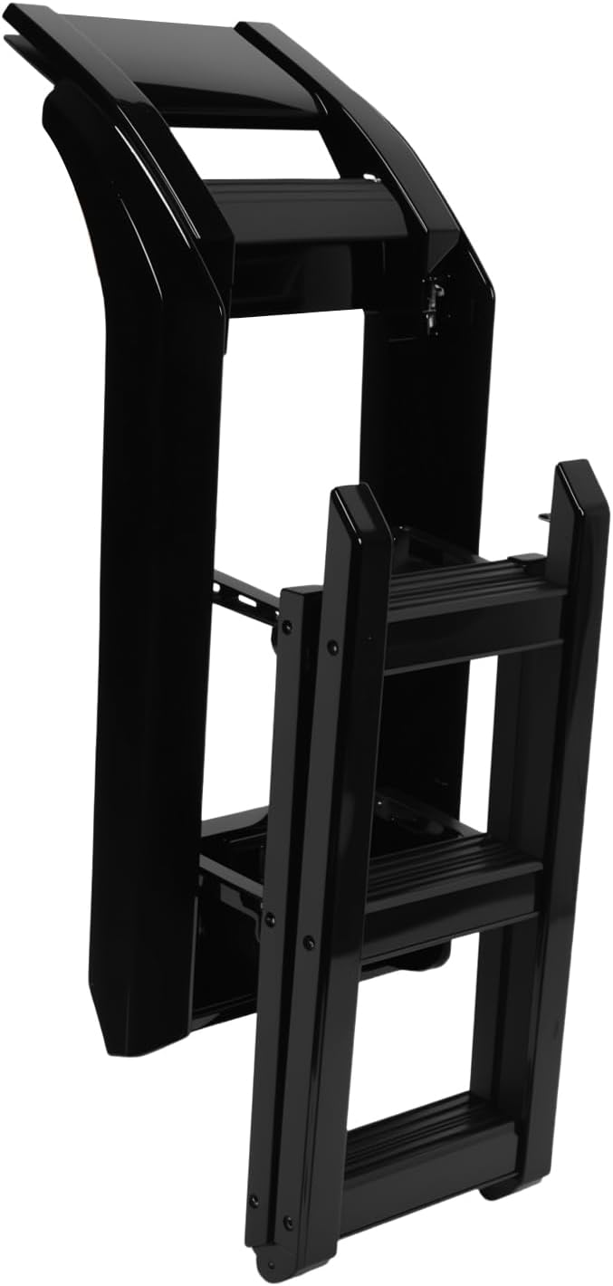 Generic Telescopic Deployable Side Ladder Aluminum Alloy Rear Window Side Ladder for Land Rover Defender 90/110/130 L663 2020-2024