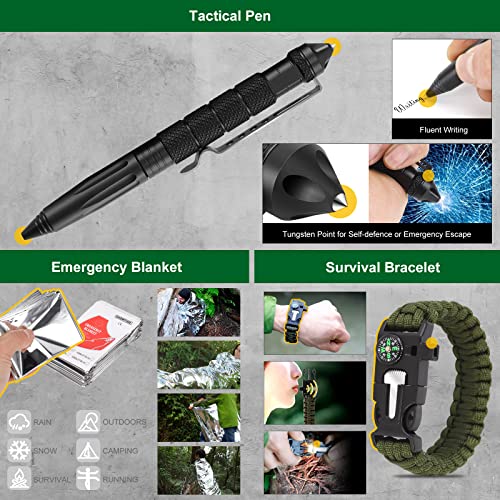 Product Image 4: Survival Kit 34 in 1,Stocking Stuffers Camping Accessories Survival Gear Outdoor Multi-Tool Gifts for Men Women (Black)