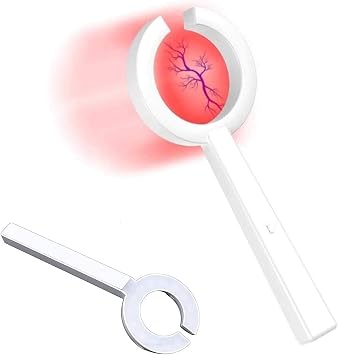 Pen Lights Red LED Flashlight Vein Finder,Vein Finder,Handheld Medical Vessel Vein Display Instrument, for IV and Venipuncture On Various Skin